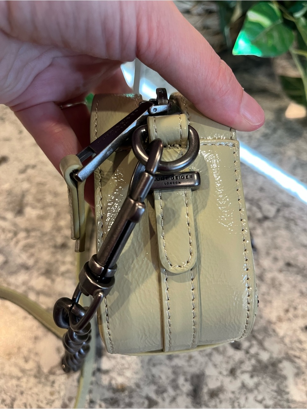 Kurt Geiger Crystal Butterfly Leather Crossbody Camera Bag - Picture 13 of 13